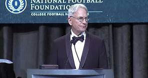 Mark Harmon Accepts 2019 NFF Gold Medal