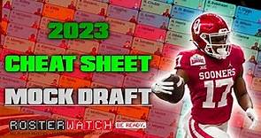 2023 Fantasy Football PPR Cheat Sheet Mock Draft | Pick-by-Pick Strategy with Cody Carpentier