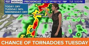 New Orleans Weather: Severe storms are expected Tuesday
