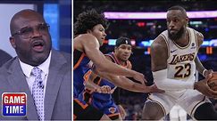 Shaq reacts to Knicks fall to Lakers, LeBron James as nine-game win streak snapped