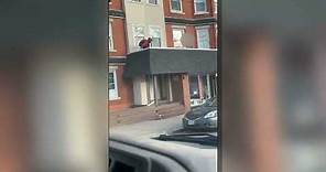 Video shows Good Samaritan rescuing toddler on Rhode Island roof