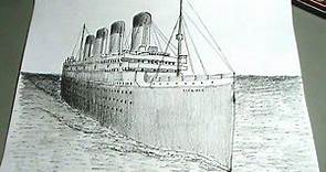 Dibuja el Titanic - Barco trasatlántico paso a paso