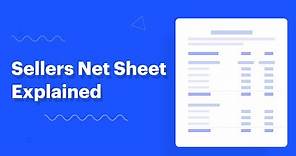 Sellers Net Sheet Explained