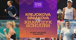 Krejcikova/Siniakova vs. Krawczyk/Schuurs | 2022 WTA Finals Group Stage | Match Highlights