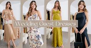 15 WEDDING GUEST DRESSES | Spring & Summer Wedding Guest Dress Outfit Ideas & How to Style Them!