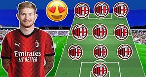 AC Milan Predicted XI With Kevin De Bruyne 😱✅ AC Milan Transfer News January 2024 💥✅