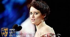 Claire Foy acceptance speech at the Britannia Awards