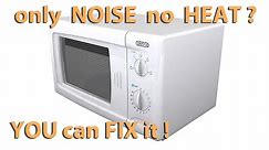 Loud Microwave that won't heat - how to fix