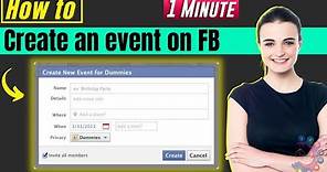 How to create an event on facebook 2024 | Make Fb Event