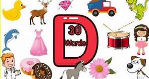 letter D-things that begins with alphabet D-words start with D- objects that starts with letter D