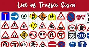 List Of Road Signs, Traffic Signs, Street Signs with Pictures | English Vocabulary