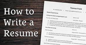8 Tips for Writing a Winning Resume