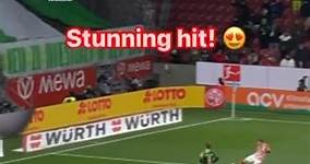This is spectacular from 1. FSV Mainz 05 defender Silvan Widmer! 🤯 #M05WOB | #Bundesliga | #MD17 | Bundesliga