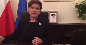 Beata Szydło - Beata Szydło was live.