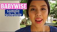 Babywise Sample Schedule (0-2 months old)