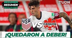 Resumen y goles | Estados Unidos vs Canadá | Eliminatoria - Catar 2022 | TUDN