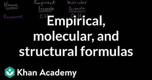 Empirical, molecular, and structural formulas | AP Chemistry | Khan Academy