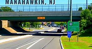 (9) HISTORIC HIGHWAYS | Route 9 | Driving From Little Egg Harbor to Manahawkin | SPLIT SCREEN