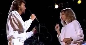 Barbra Streisand & Barry Gibb - Guilty - Live 1986 HQ - (With lyrics in ...