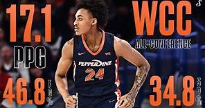 Maxwell Lewis FULL 2022-23 Pepperdine Season Highlights | 17.1 PPG 46.8 FG% & WCC All-Conference