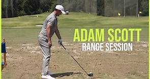 Watch Adam Scott Warm Up Swings On The Range