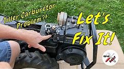 Craftsman 5 HP Tiller Carburetor Problem! Do It Yourself!