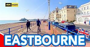 EASTBOURNE - A walk along Eastbourne seafront and Eastbourne Pier - Filmed in 4K HDR