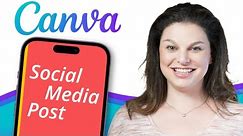 How to Design Social Media Post in Canva
