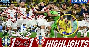 Brasil 1 - 1 Croacia (2-4) HIGHLIGHTS 4K GOL CARACOL | El día que CROACIA acabó con el sueño Hexa