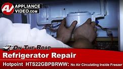 Hotpoint Refrigerator Repair - Not Cooling - Evaporator Fan Motor