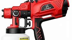 Cordless Paint Sprayer, 20V 550W HVLP Sprayer Gun, with 3 Copper Nozzles & 3 Patterns, Easy to Clean, Avhrit Paint Spray Gun for Wood Fence Furniture