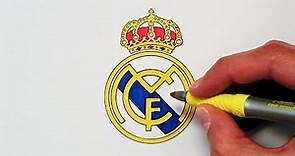 Cómo dibujar el escudo del Real Madrid paso a paso