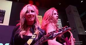 Nita Strauss & Courtney Cox NAMM 2020 Boss Trooper