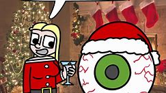 Nothing says “Happy Holidays” quite like the dulcet tones of a shouting eyeball #christmas #happyholidays #galbor #comic #comics #alarminglybad