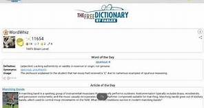 The Free Dictionary app for Android
