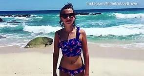 MILLIE BOBBY BROWN BEST QUALITY BRAZIL BEACH CLIP HD 2017, and MODELING,