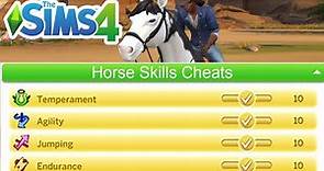 How To Use Horse Ranch Skills Cheats To Level Up & Max Out Horses Skills - The Sims 4