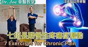 肩頸膊痛頭痛周身痛、成日覺得很累、痛症長達六個月或以上、心情不佳，教大家…..7招長期（慢性）疼痛症運動 [Eng Subtitles] 7 Exercises for Chronic Pain