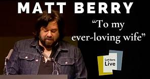 Matt Berry reads a husband's plea to his wife about their intimate relations