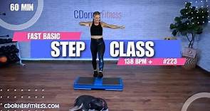 FAST PACED BASIC Step Aerobics | Easy-to-Follow Workout at 138-144 BPM #223"