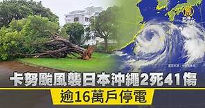卡努颱風襲日本沖繩2死41傷 逾16萬戶停電 - 新唐人亞太電視台