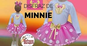 DIY. Disfraz de Minnie Mouse para niña con falda de tul. Minnie costume for a girl with tulle skirt.