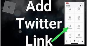 How To Add Twitter Profile Link To Roblox