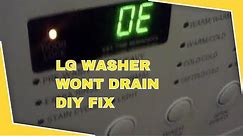✨LG WASHER DOESN’T DRAIN - EASY FIX - DIY AND SAVE $$$ ✨
