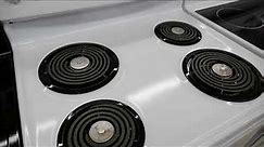 GE White Self Cleaning Coil Top Electric Range on SALE at Payzant's