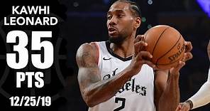 Kawhi Leonard sets Clippers record with 35 points vs. Lakers on Christmas | 2019-20 NBA Highlights