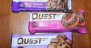 Quest Bar: Double Chocolate Chunk, Chocolate Sprinkled Doughnut & Caramel Chocolate Chunk