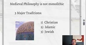 1 Introduction to Medieval Philosophy