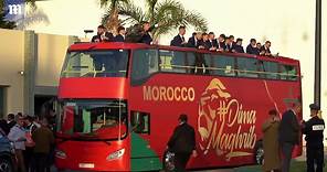 Morocco stars receive heroes' welcome as they return home from Qatar