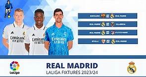 Real Madrid laliga fixtures 2023/2024 | La Liga 2023 schedule